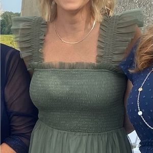 Baltic Born Emma Smocked Tulle Dress in Sage